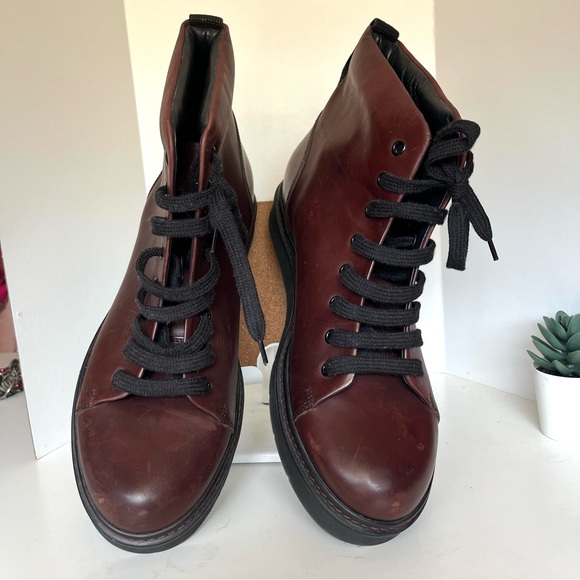 Vince Leather Malone Boots with Laces main image 6